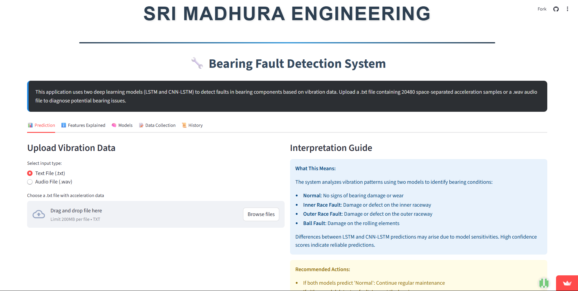 Bearing Fault Detection Project