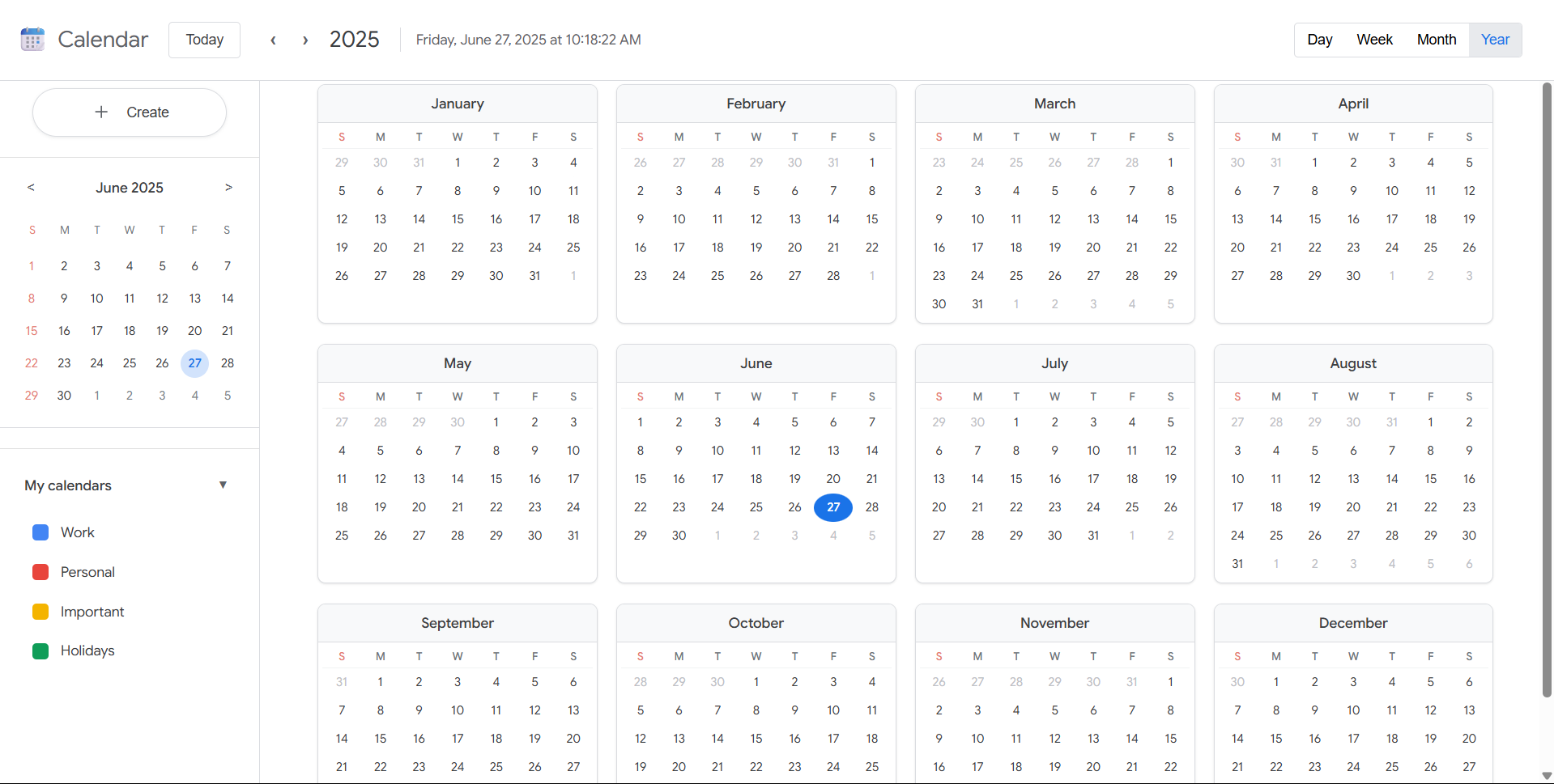 Google Calendar Project