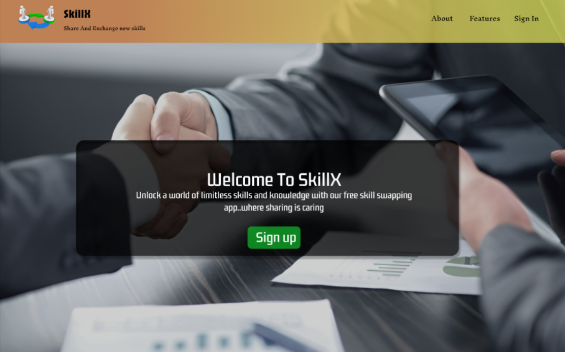 Skillx UI/UX Project